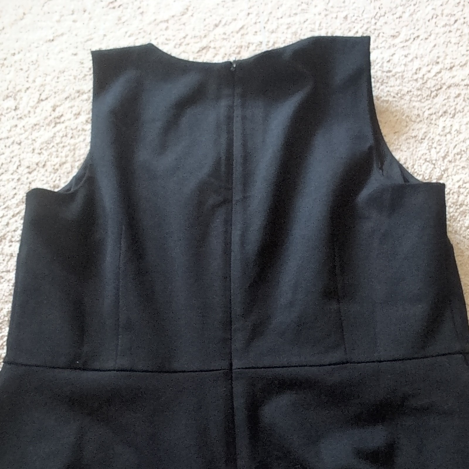 NWT! Black Talbots Dress 10 A-flare Sleeveless Rayon Blend Scallop Neck