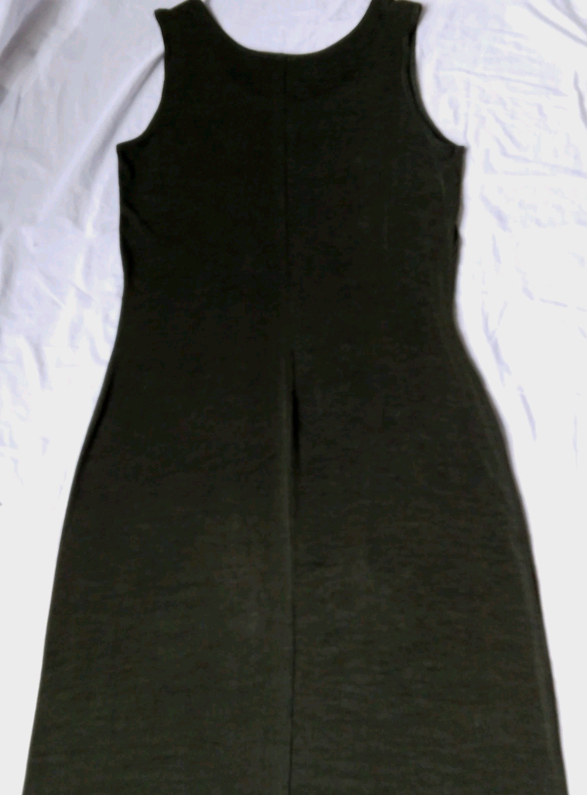 Vintage Coldwater Creek Acetate Blend Stretch Maxi Dress Green Womens Medium
