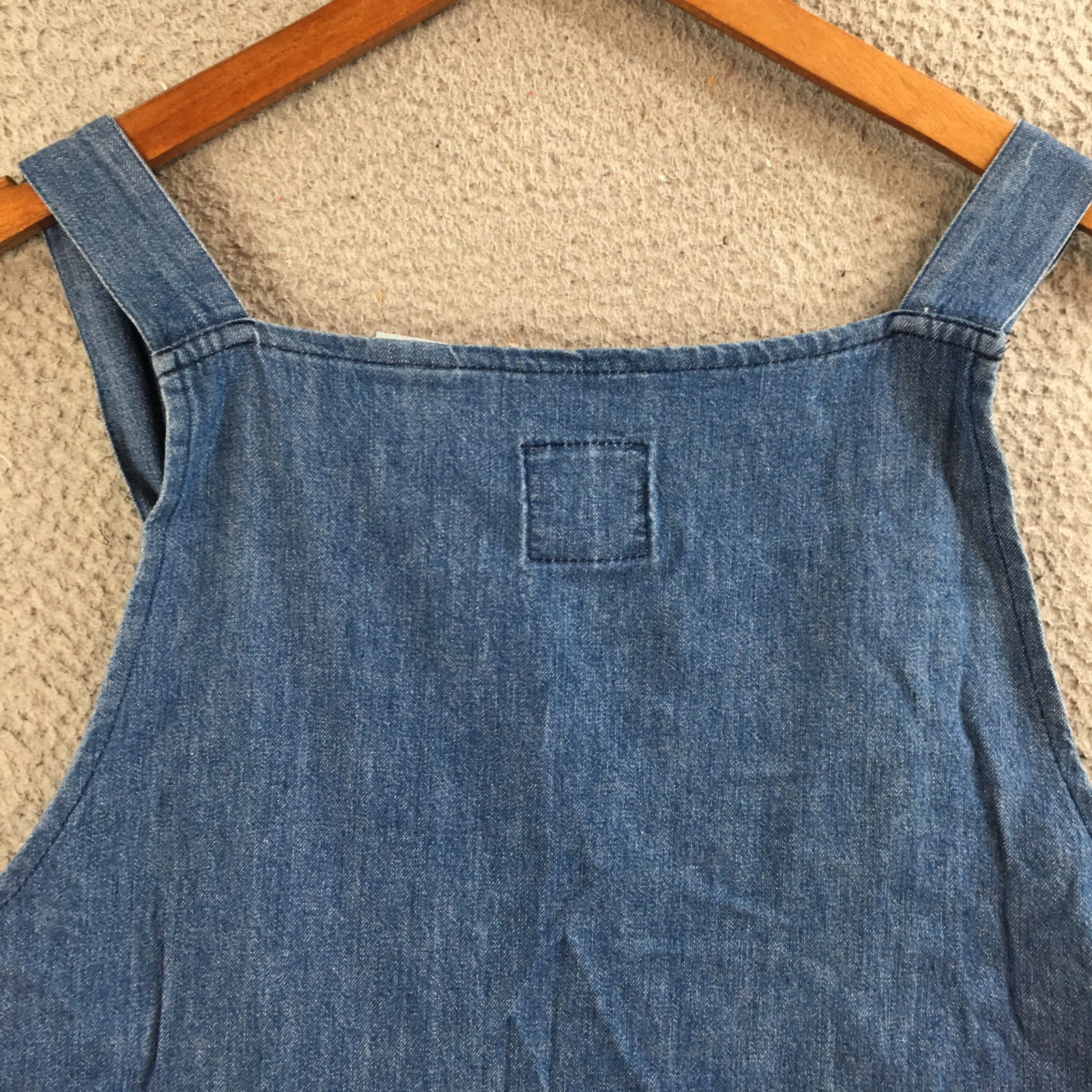 Sun Belt Denim Dress Womens Medium Sleeveless Embroidered Casual Cotton Blue