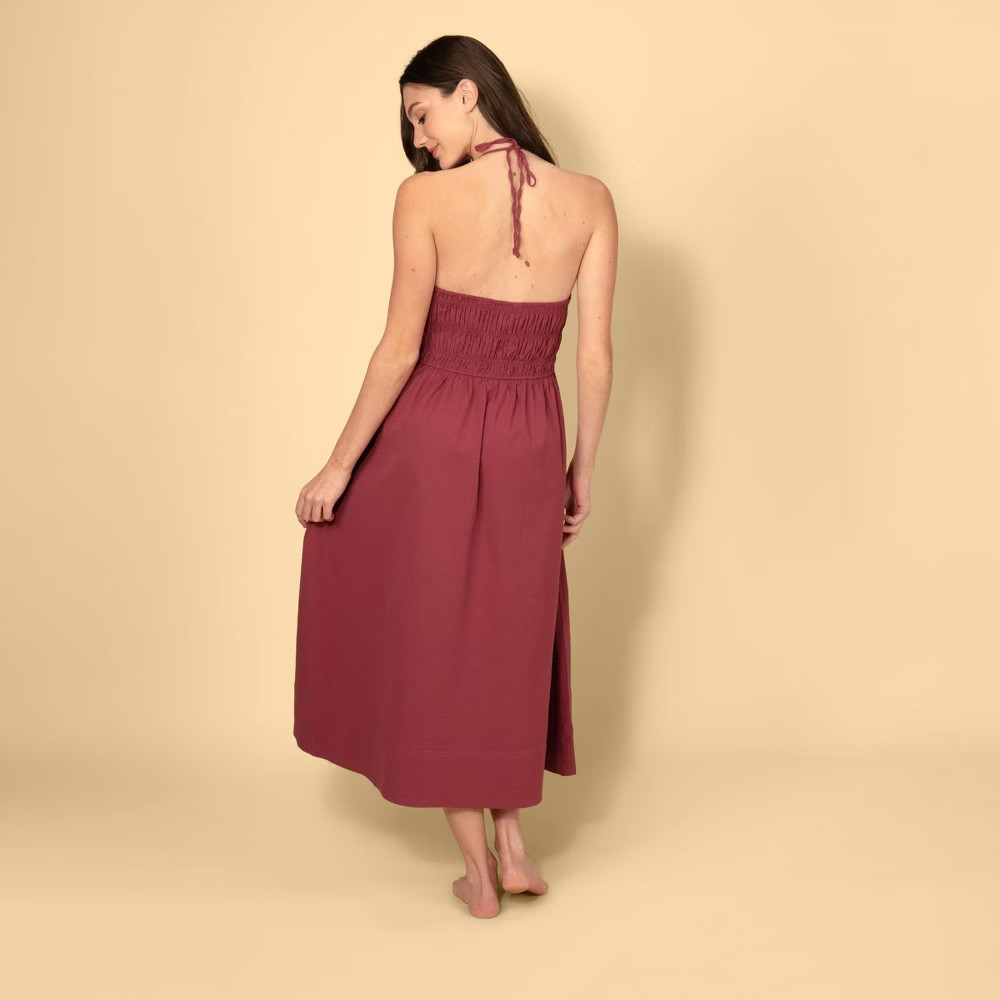 Solid & Striped Women Smocked A-Line Dress