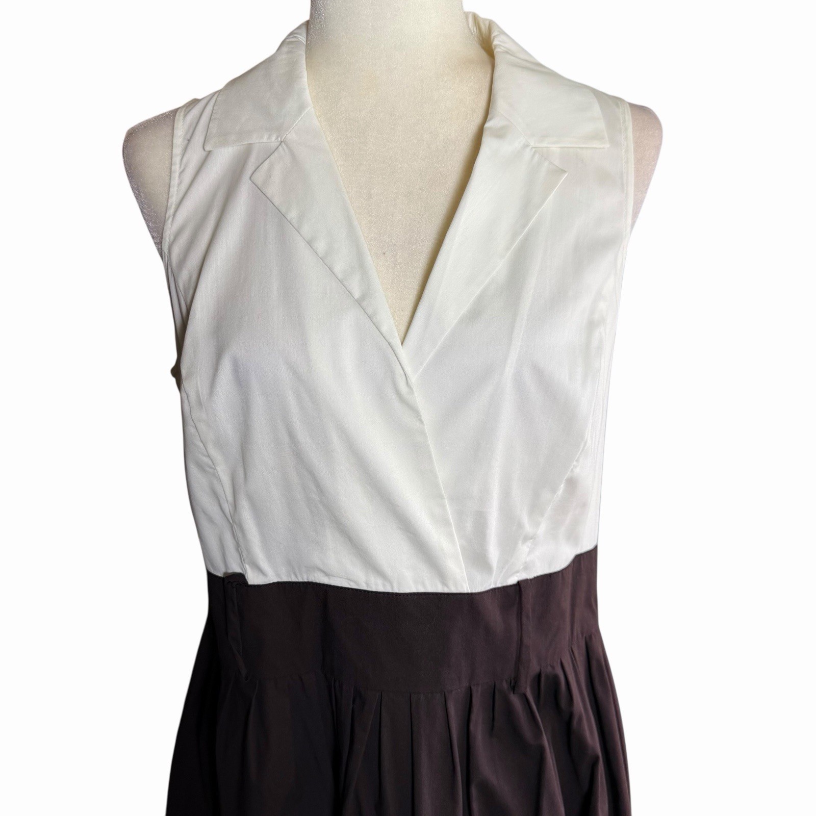 Grace Elements A-line Dress Black White 12 Classic Officesiren Career City NWT