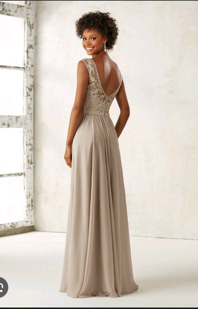 Title: Morilee Madeline Gardner Style 21360 Beaded Lace Illusion Chiffon Formal
