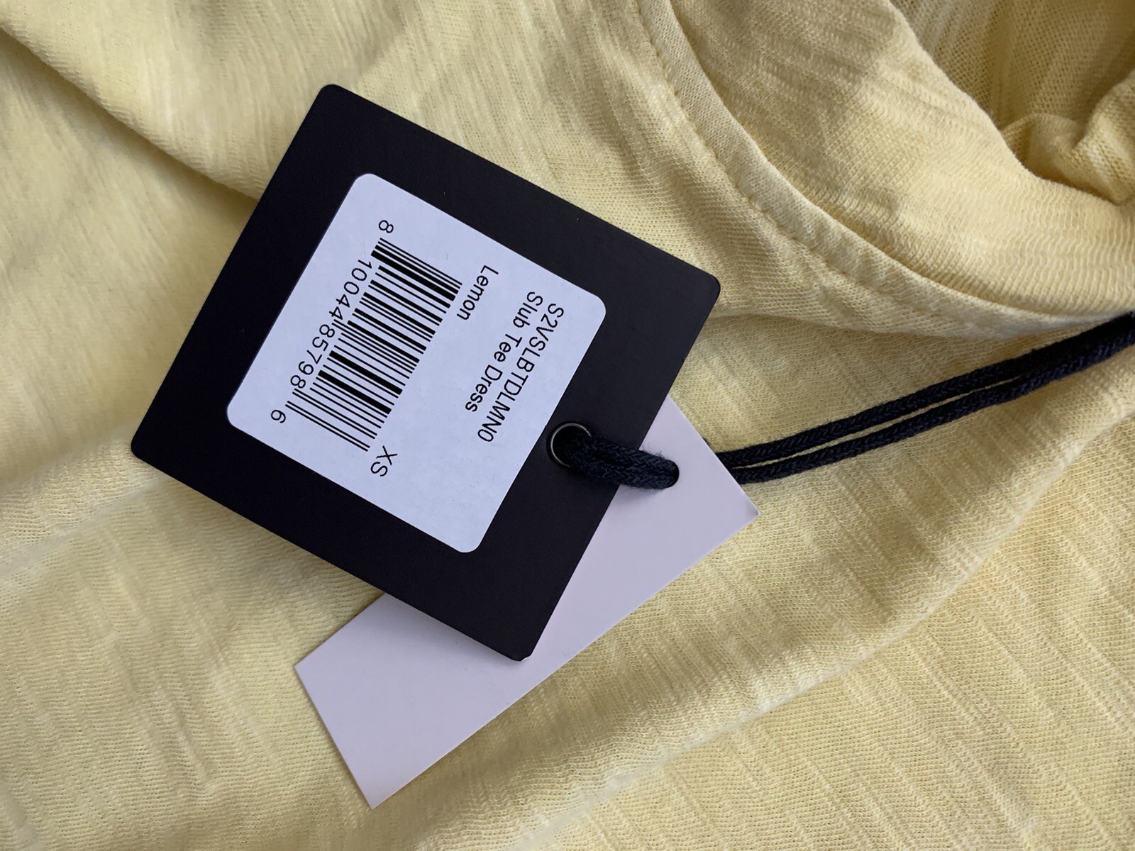 The Normal Brand Slub Tee Dress NWT Lemon XS