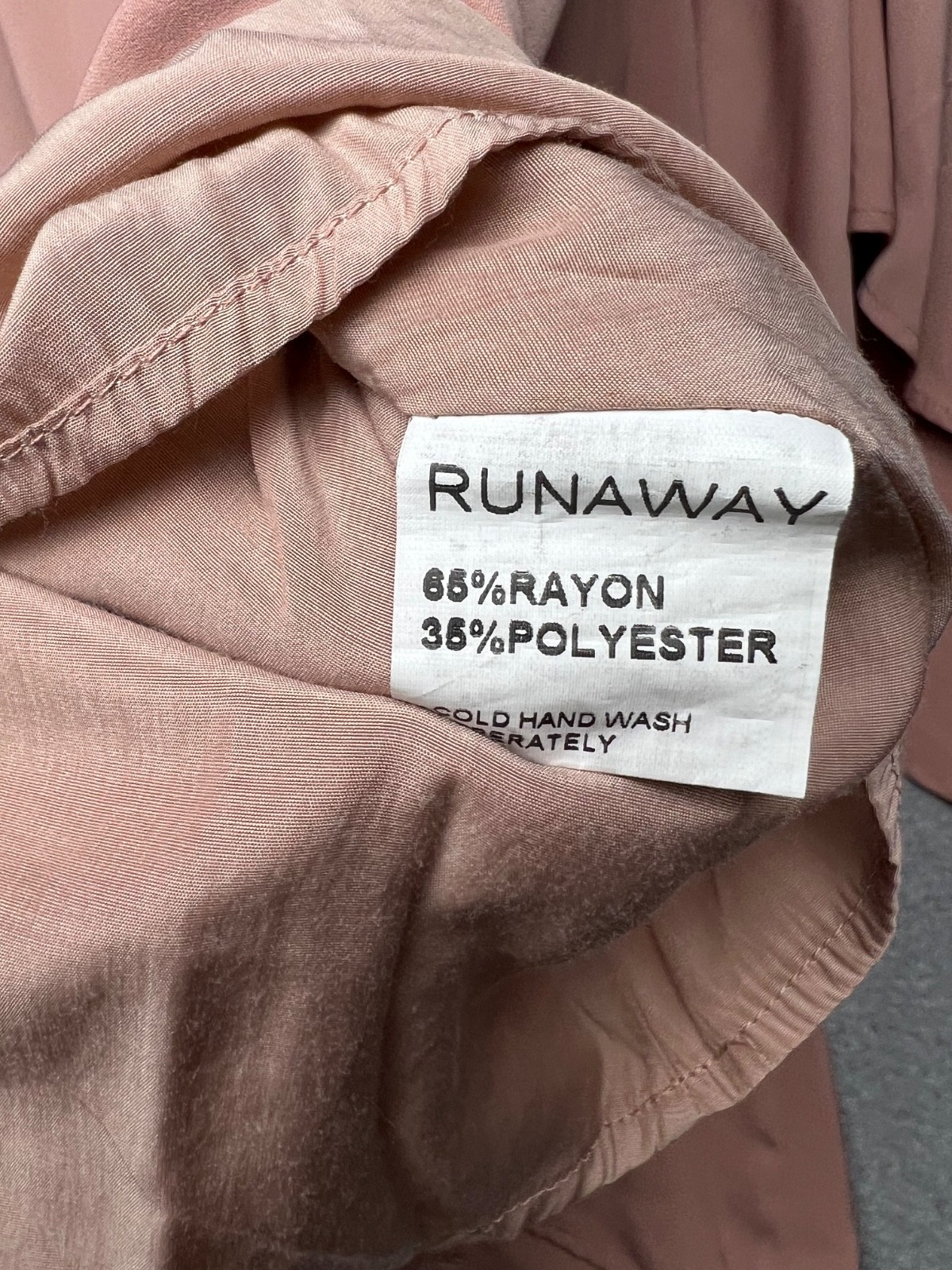 Runaway The Label Off The Shoulder Shift Dress Mauve Size L / 8 Flare Sleeve*