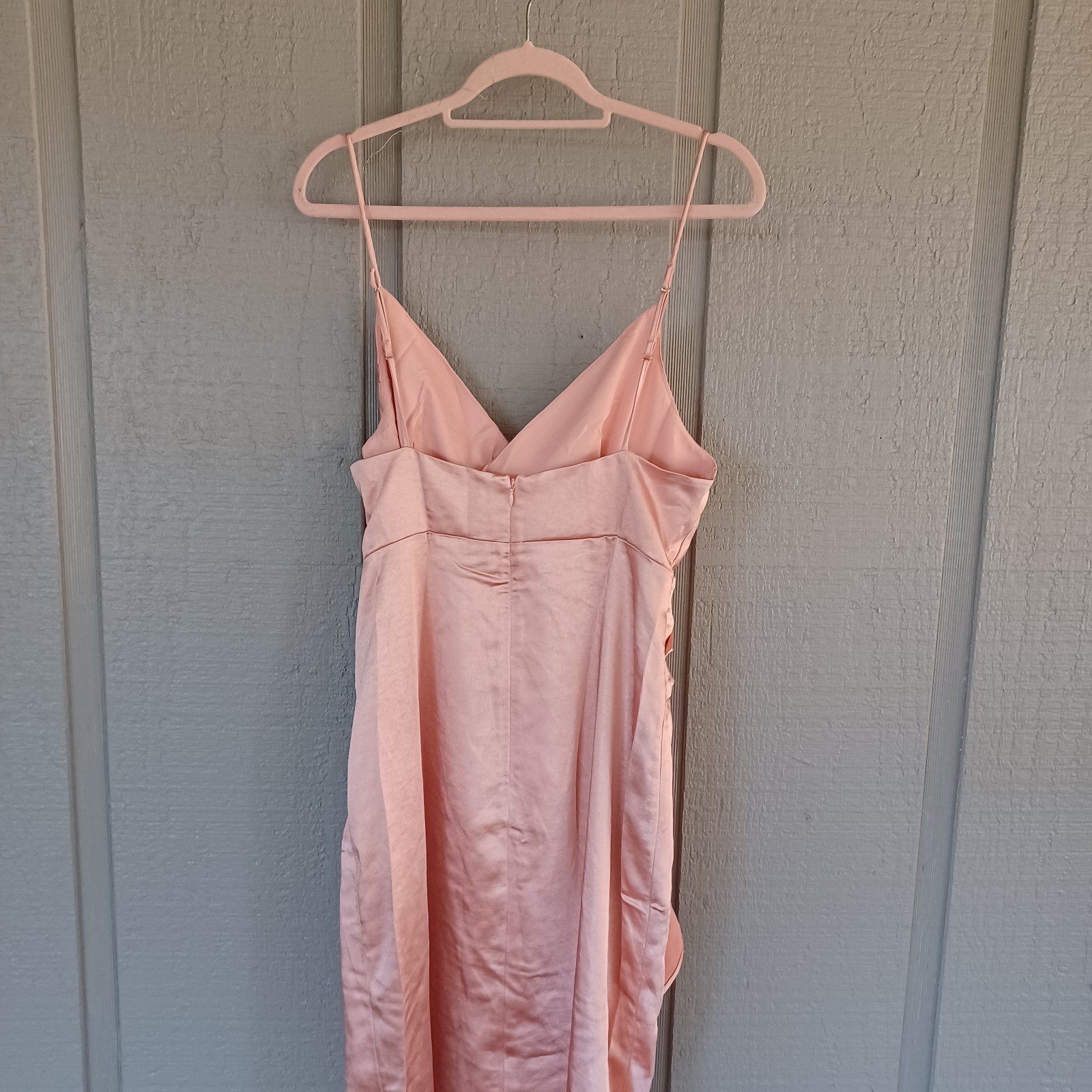 Significant Other Elise Satin Midi Dress Size 10 Wedding Guest Surplice V Neck
