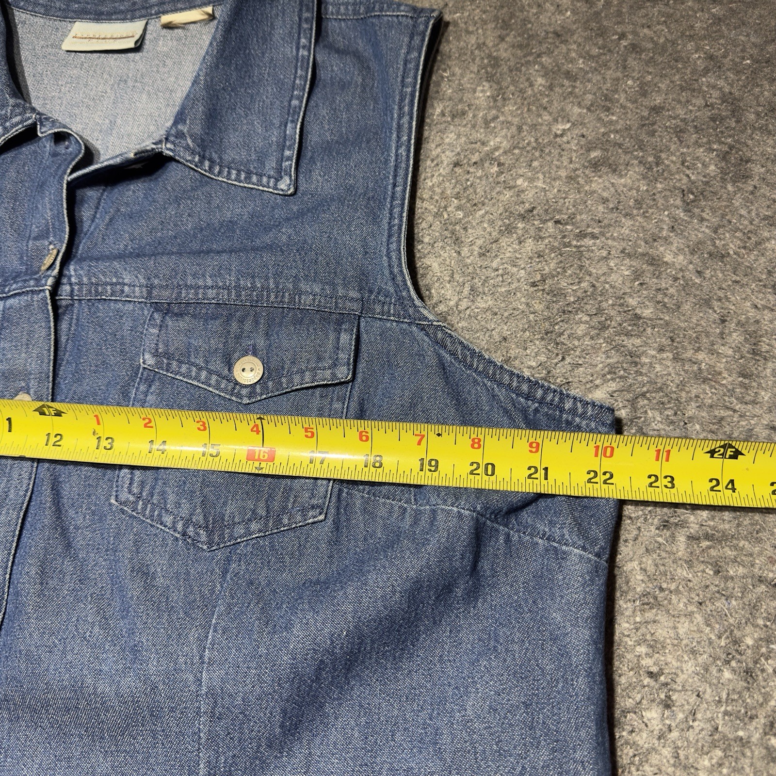 Expression Plus Blue Denim Tall Sleevless Dress Button Up Womens Sz XL