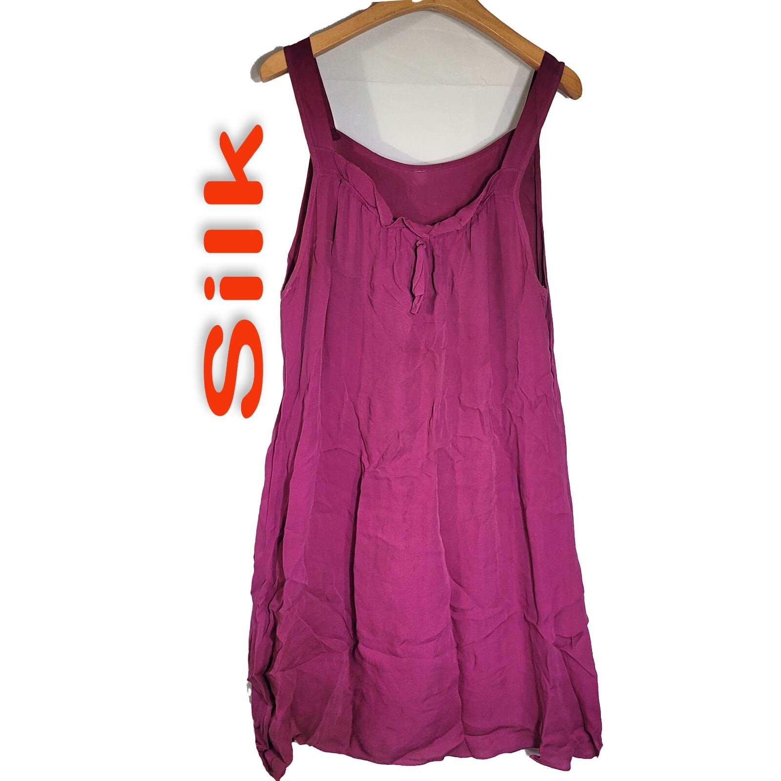Women’s Size M Silk Sleeveless Camisole Spaghetti Slip Dress Varied Select