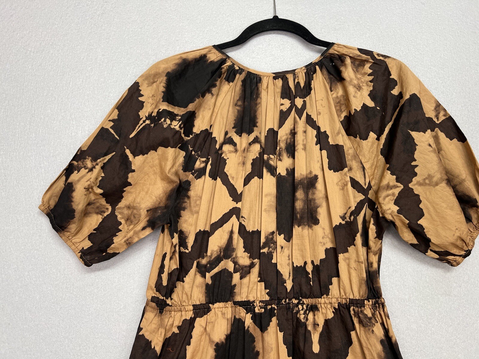 Rails Amabella Short Sleeve Dress Tigers Eye New $238 ~Size Small
