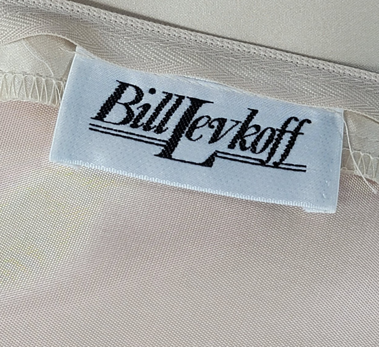 Vtg Bill Levkoff Evening Maxi Skirt Set Womens 14 Satin Chiffon Flowy Wedding