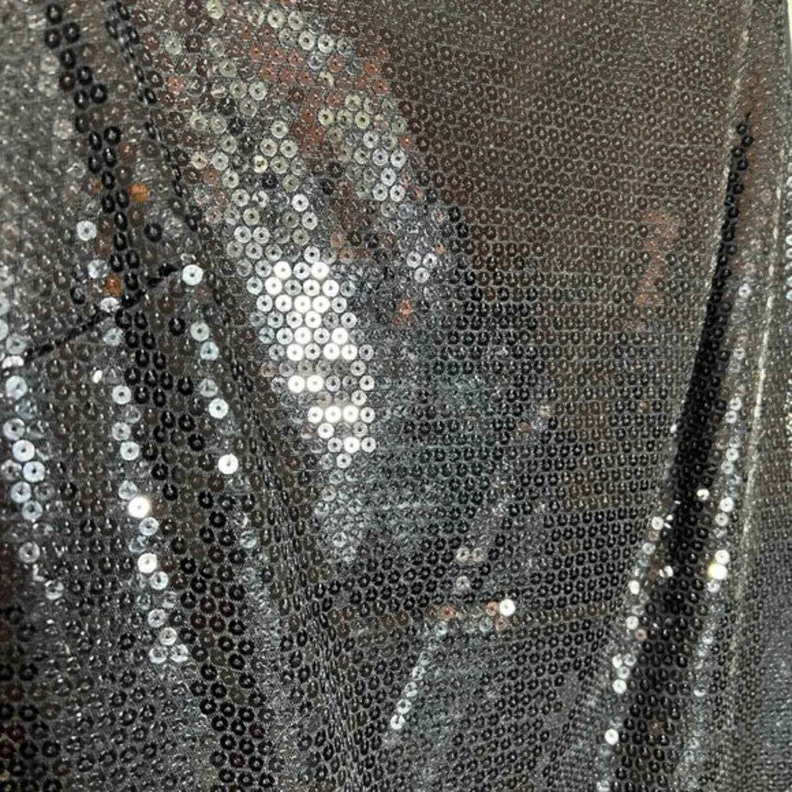 Cynthia Rowley Tie-Back Black‎ Sequin Dress