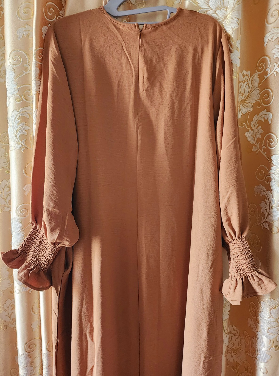 Light Brown Camel Caramel Abaya – Slight Stretchy Fabric – 56″