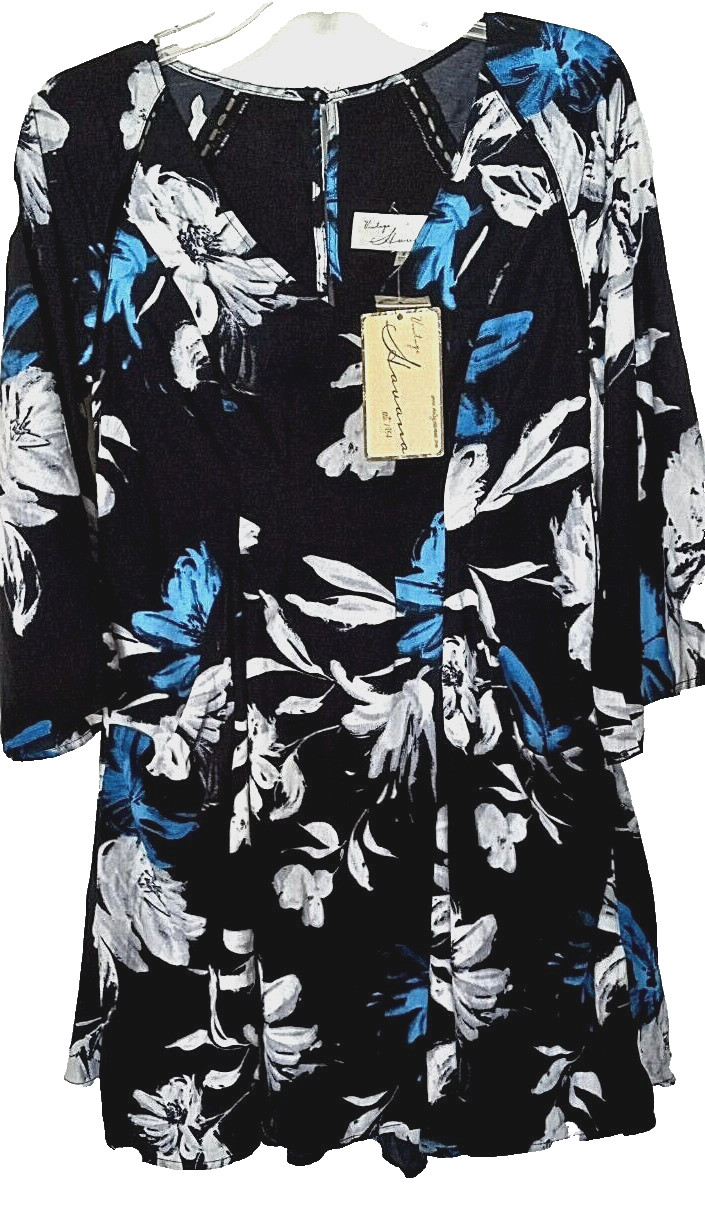 Vintage Havana 100% rayon multi-color floral print dress Size Small