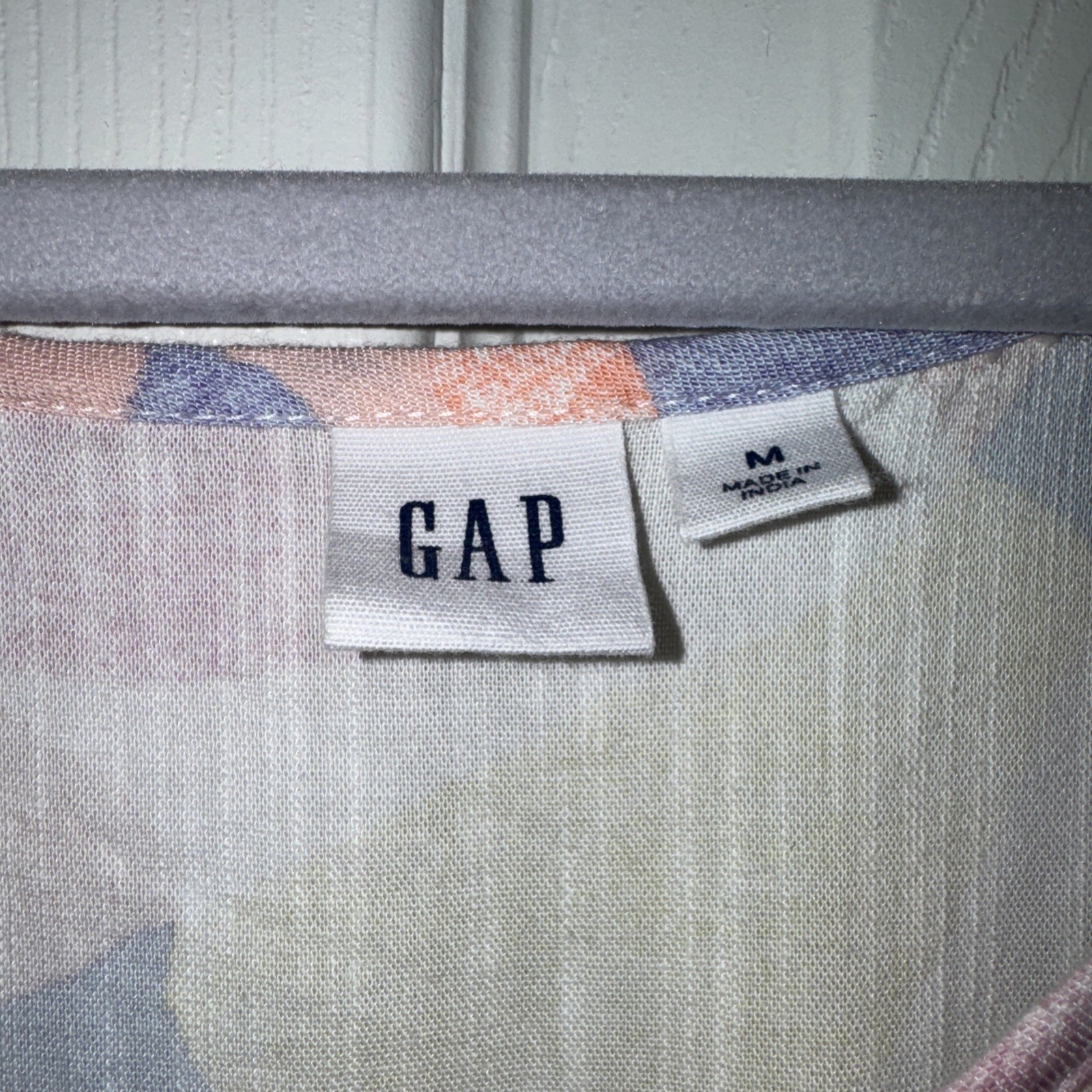 GAP Pastel Multi-Color Ruffle Sleeve Dress Size M