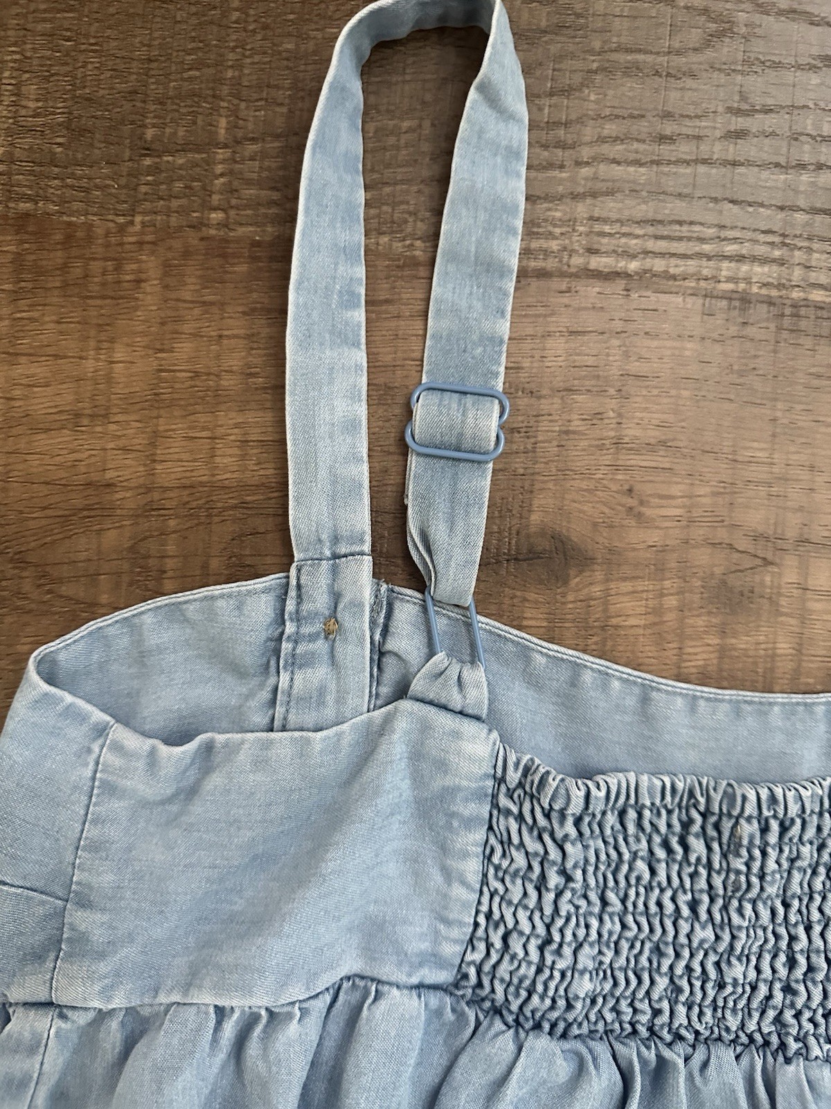 Urban Outfitters Side Button Chambray Denim Babydoll Medium Hps Length 33’