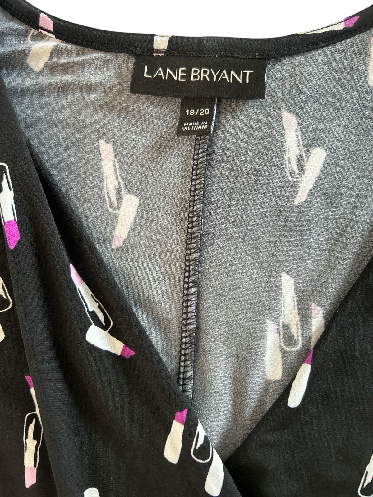 Lane Bryant Lipstick Stretch Jersey Knit Faux Wrap HI LO MAXI Dress, Size 18 20