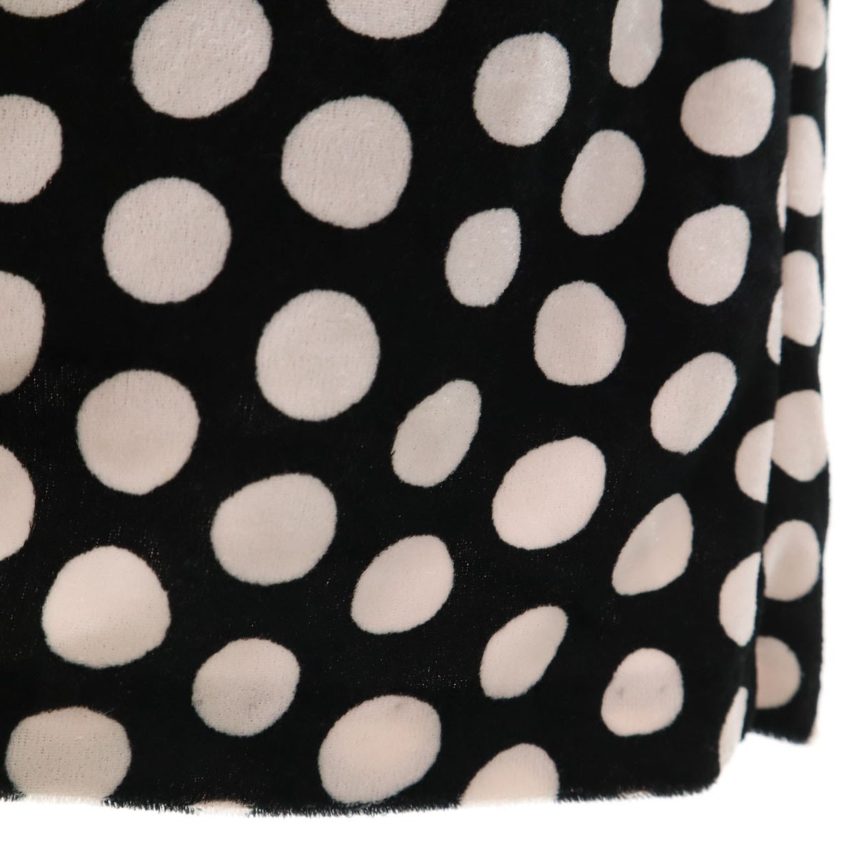 Used ANAYI made in Japan Dot Pattern Long sleeve Velor-like one piece Women