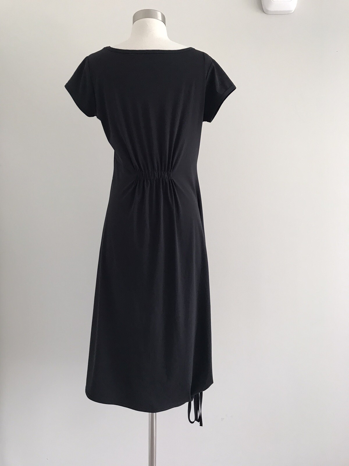 BABETTE POLYESTER POLYURETHANE STRETCH ELASTIC WAIST BACK DRESS SIZE XS