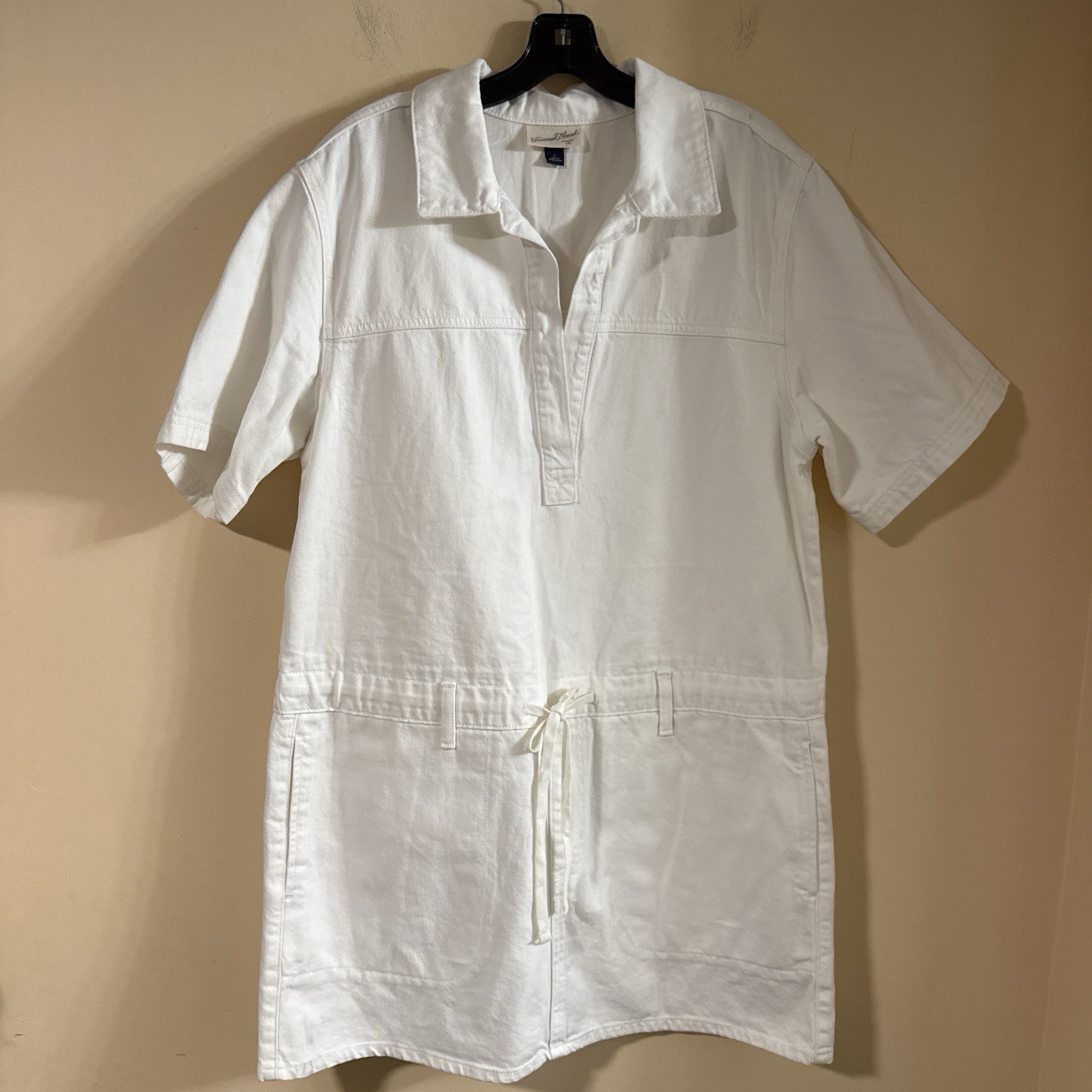 UniversalThreadCompanyWhiteDenimShortTunicDressNWTXS(2),L(3),XL(3),XXL(1)..81