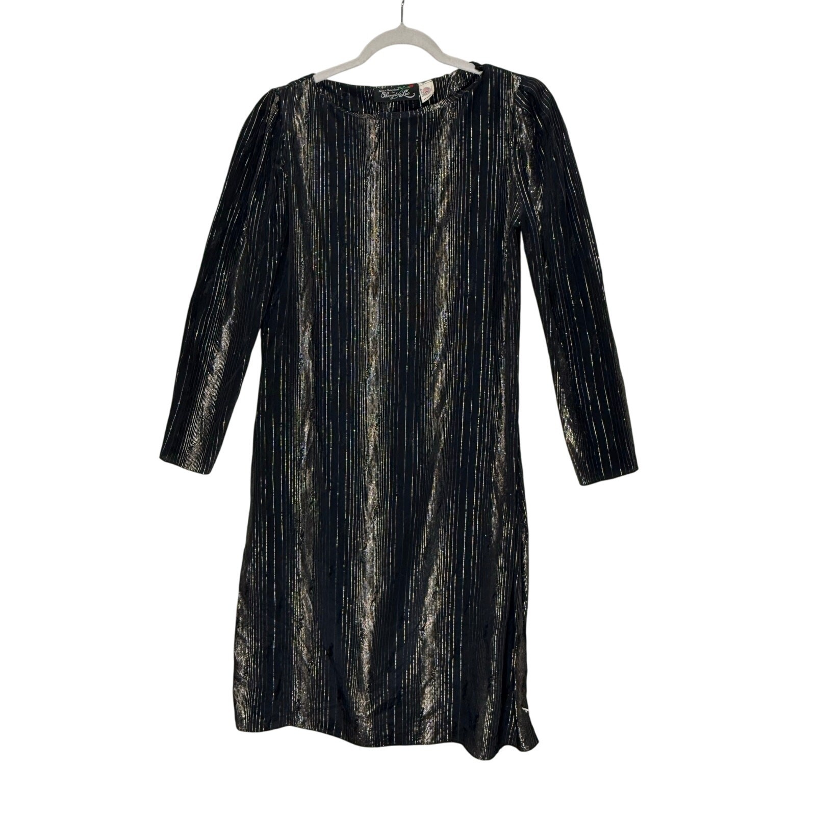 Vintage 70s Nancy Bracoloni Shangri La Dress Women’s S/M Cocktail Union Made USA