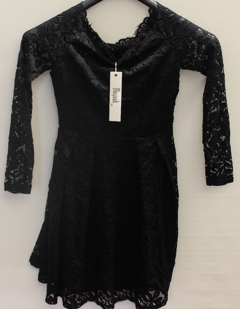 MAYAADI HS-391 COCKTAIL DRESS LACE DRESS MINI DRESS PARTY DRESS | SIZE S (K23)