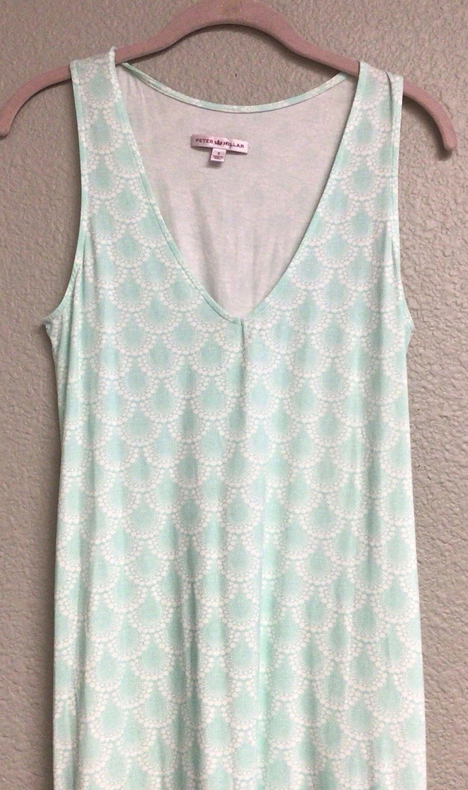 Peter Millar Carner Sleeveless Maxi Dress Womens Green Performance Size Small