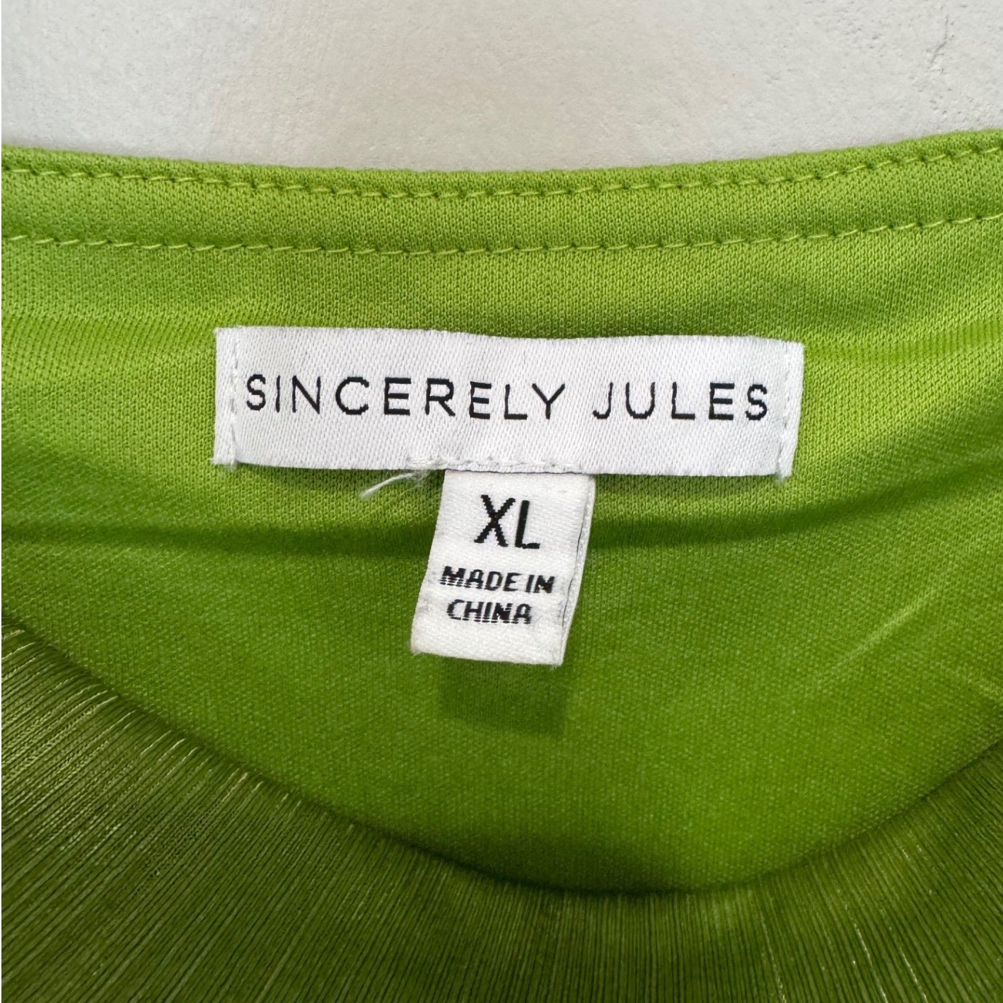 Sincerely Jules Metallic Green Cowl Neck Bodycon Mini Dress XL Party Shimmer