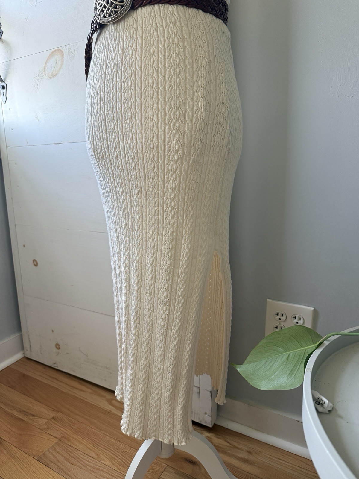 Willow And Wind Cable Knit sheath dress Almond Size L. Fits Like M New Other