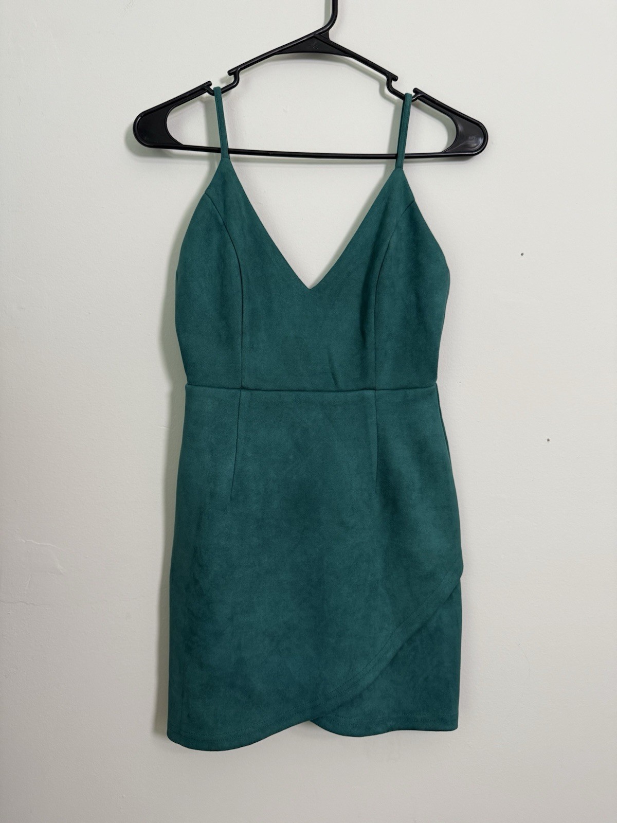Revolve Superdown Carrie Faux Suede Mini Dress Green Sz XS Sexy Event Cocktail