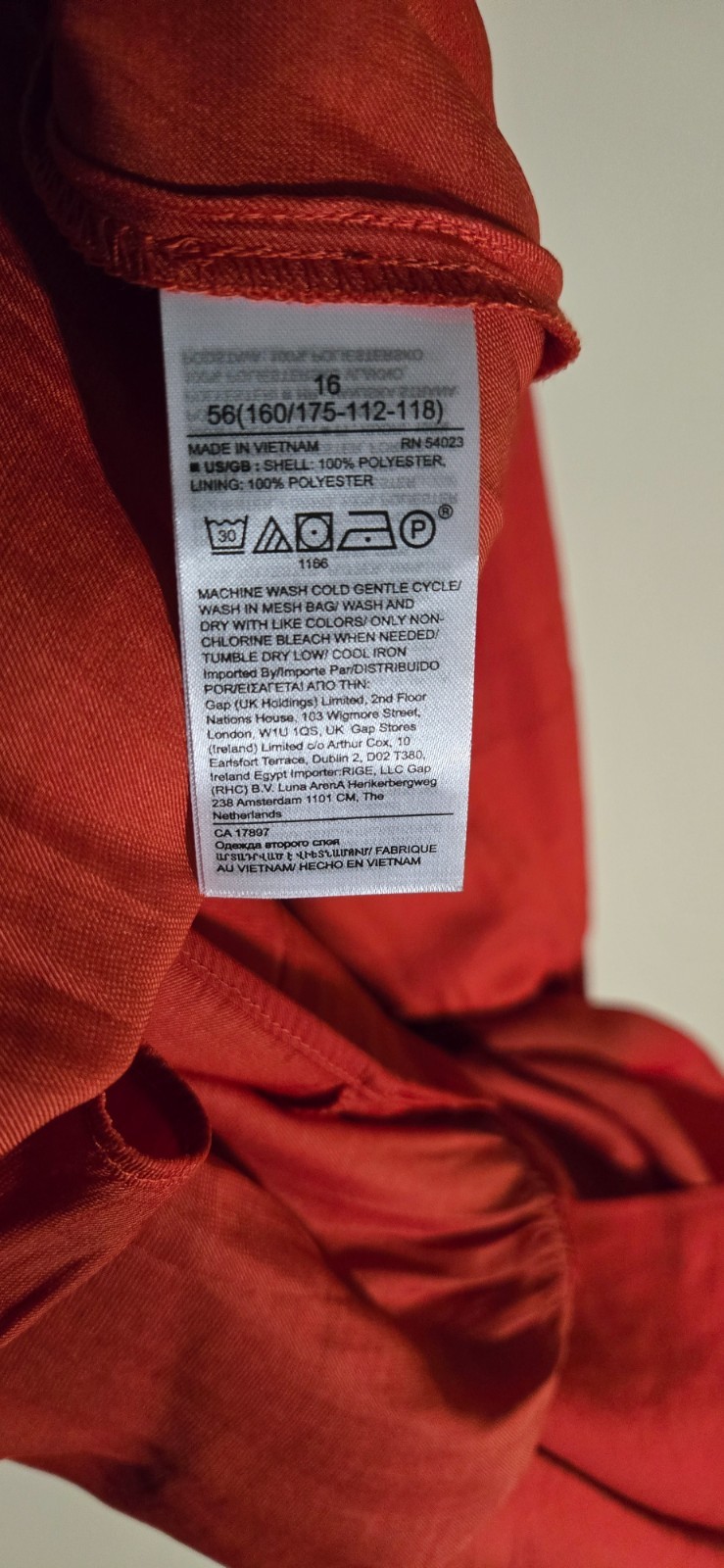 NWT Banana Republic Cami Tiered Maxi Dress Rust Red Womens 16