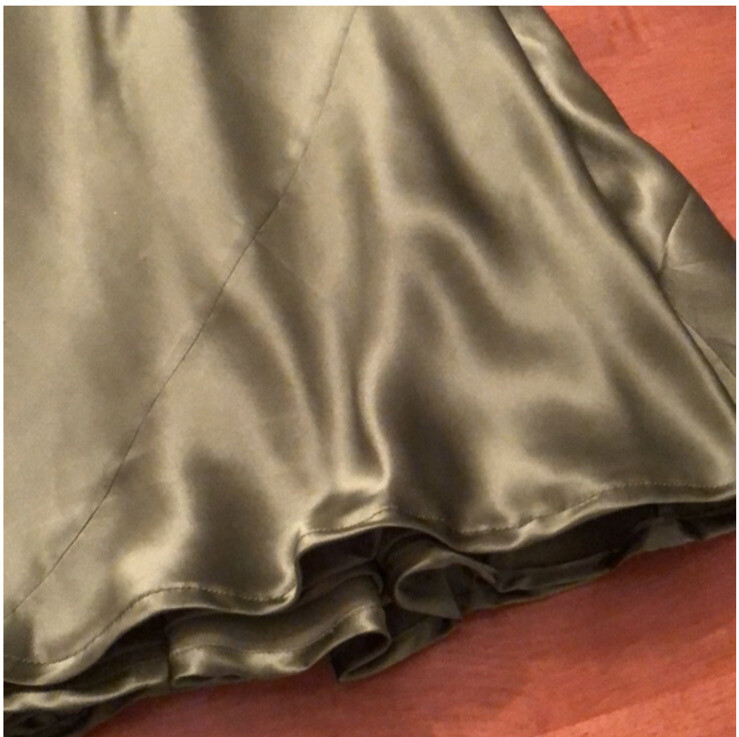 without tags Laundry by Design 100 Silk Nude Rusched Empire Lined Formal G2U