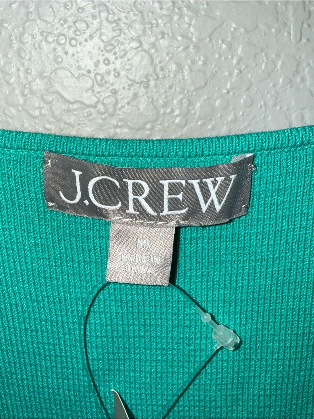 NWT J. Crew Green Squareneck Knit Mini Sweater Dress A-Line Size Medium