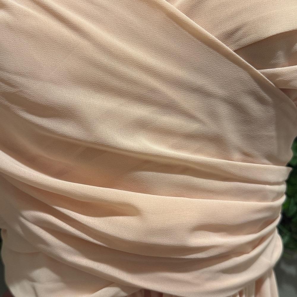 Moonlight Serenade Peach Strapless Dress
