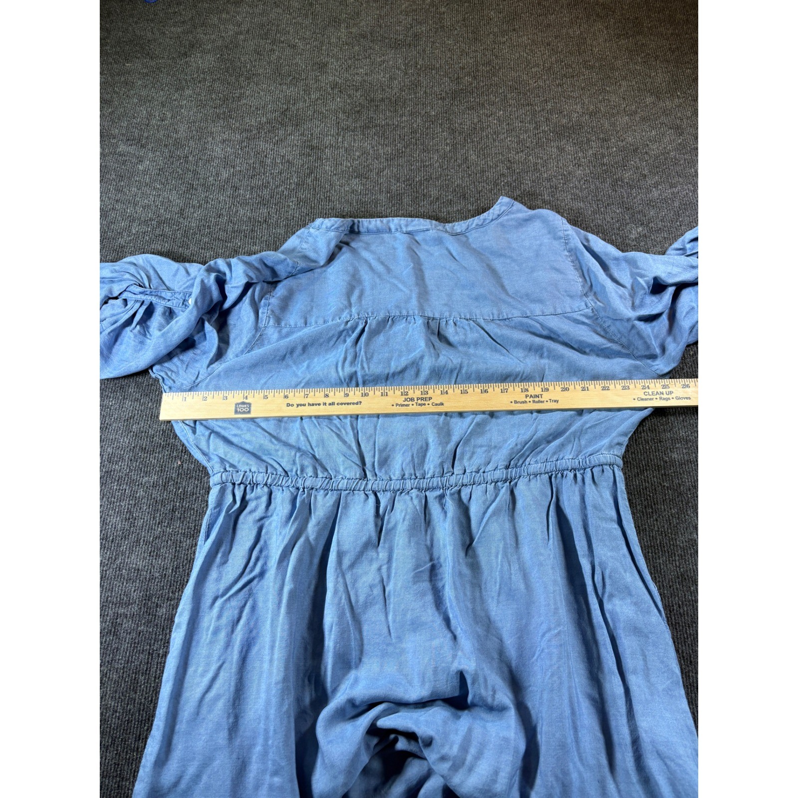 Torrid Womens Blue Lyocell Chambray Roll Tab Sleeve Shirt Dress Plus Size 2