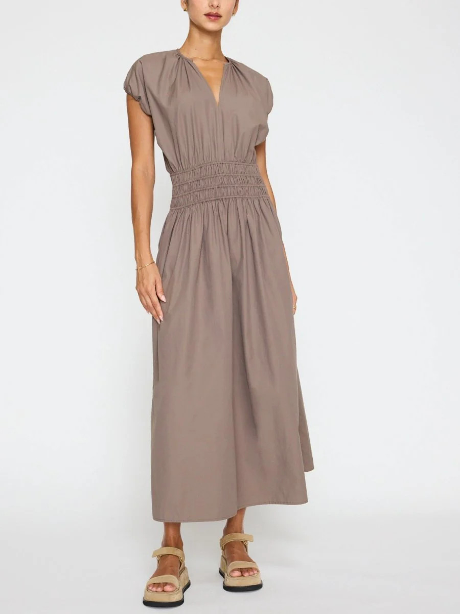 Brochu Walker Mina Dress, Terra color, size M , Midi Dress MSRP $368