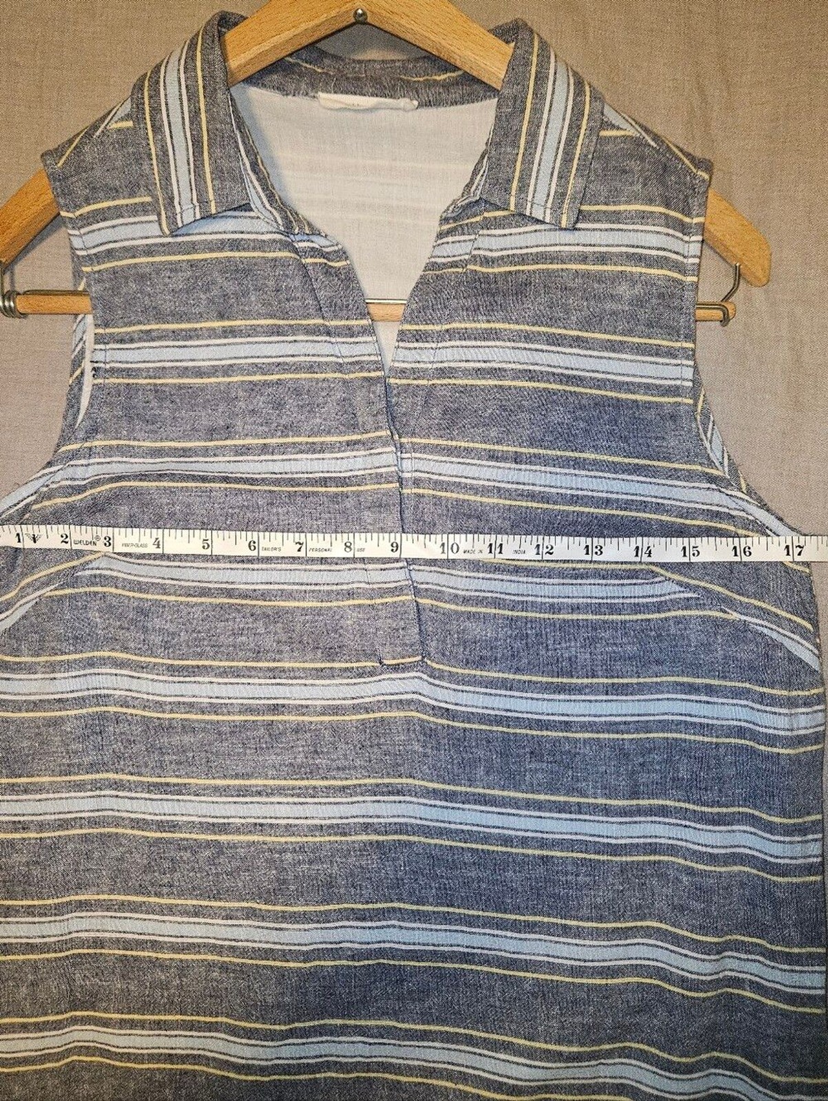 beachlunchlounge Light Gray Linen And Cotton Blend Beachy Vacation Dress