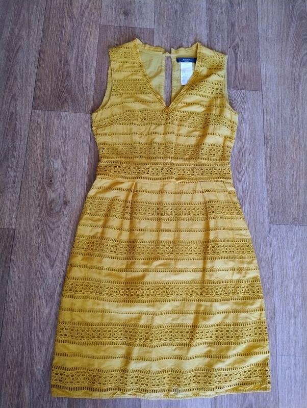 Women Weekend Max Mara Dress Mustard Cotton S
