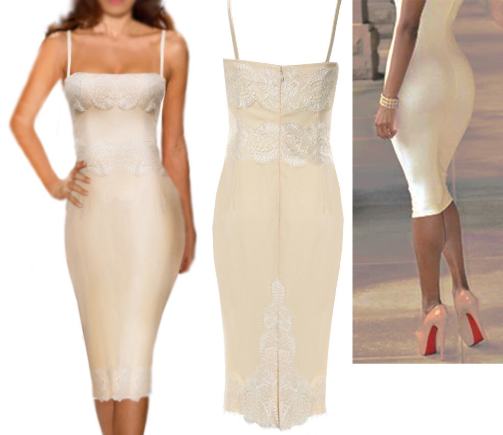 SALE! $4,900 GORGEOUS DOLCE & GABBANA ITALY Silk Satin dress size 42