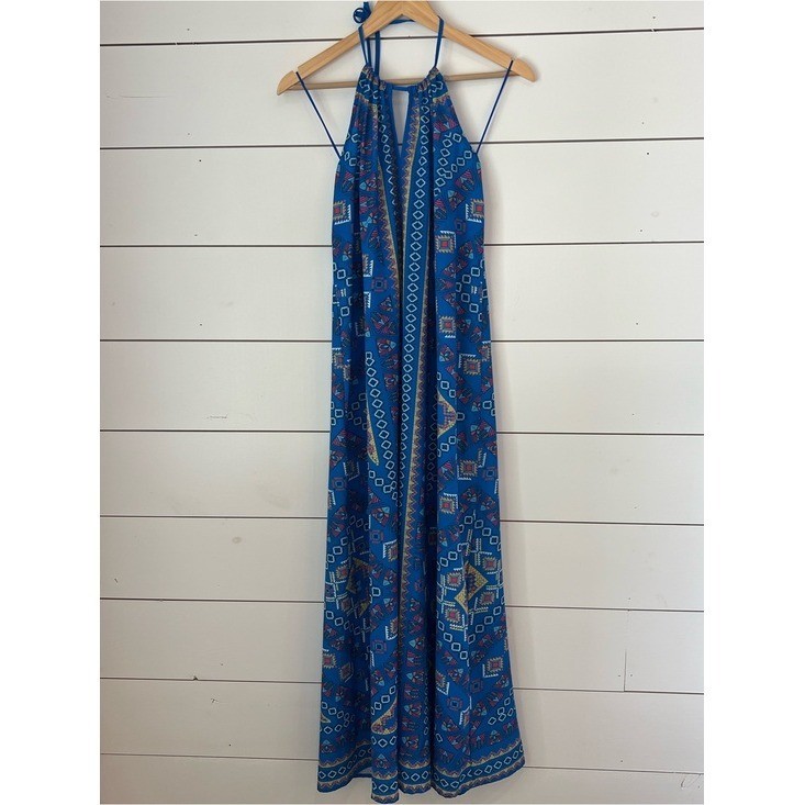 Flying Tomato Blue Multicolor Tribal Print Sundress