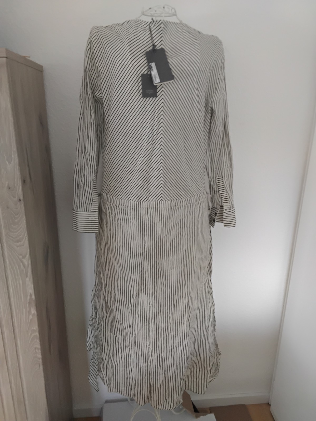 Lorena Antoniazzi long dress size 40, multi-colored, striped, cotton NP €500