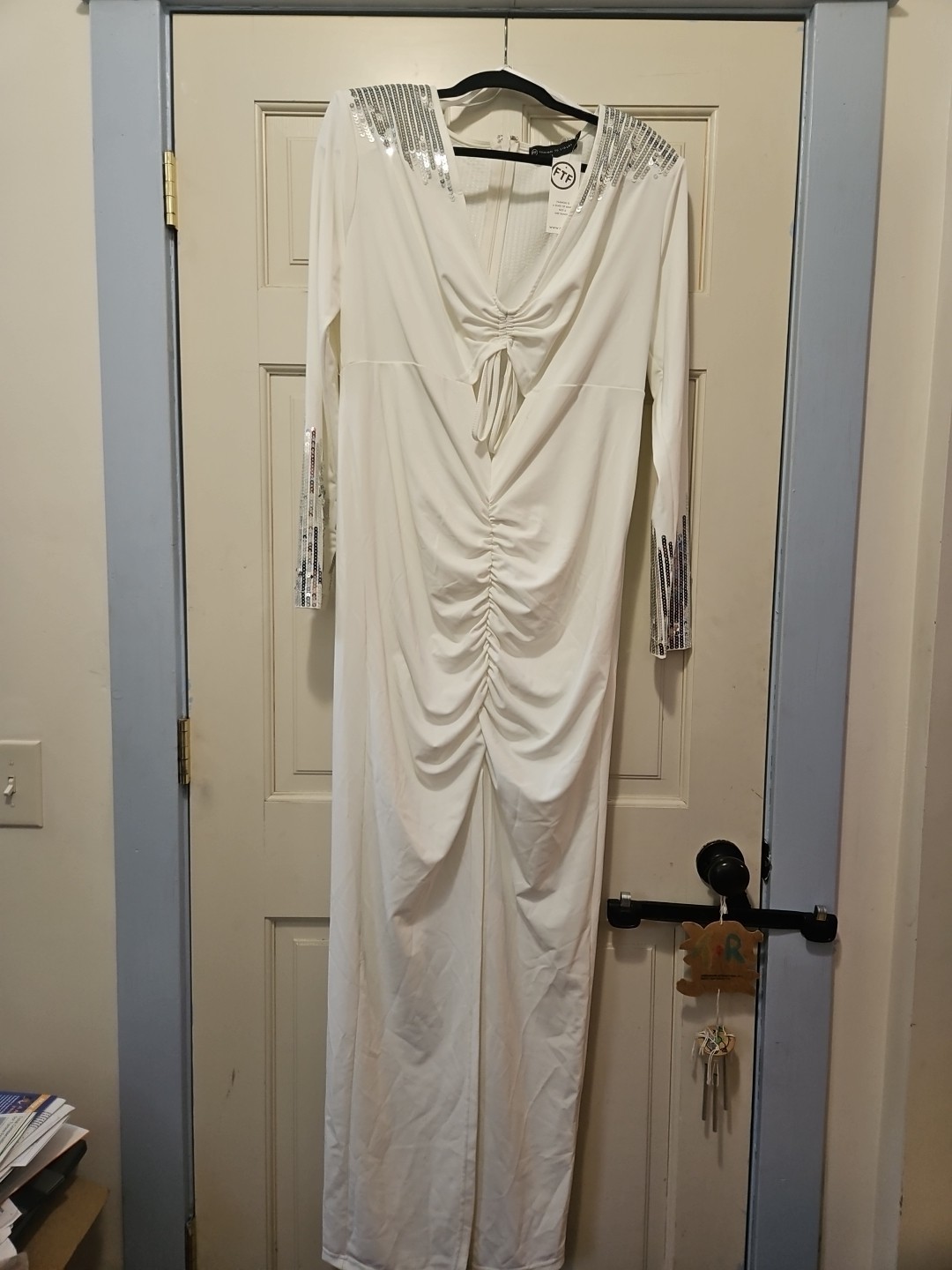 FTF Fashion to Figure White Dress Size 1 NWT, Look @ Pictures