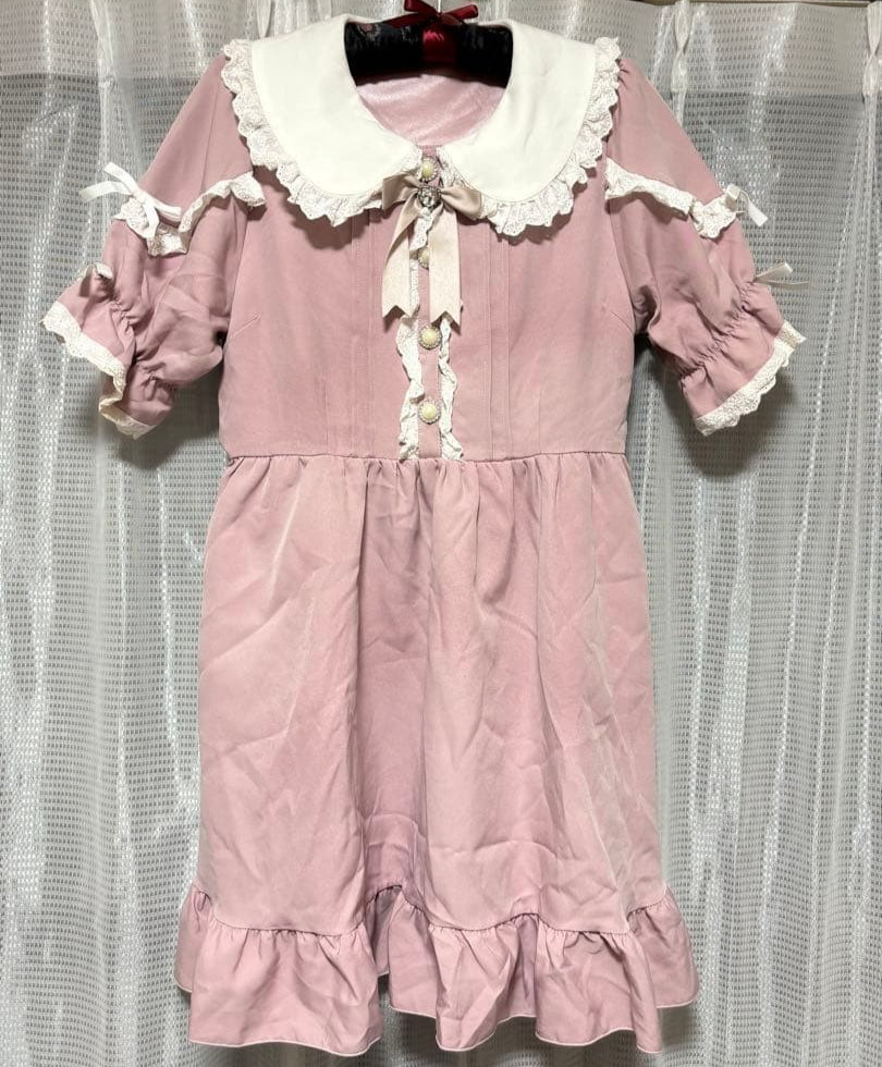 Dear My Love Dress Japan fashion Kawaii Jiraikei Ryousangata Pink LL (XL) size