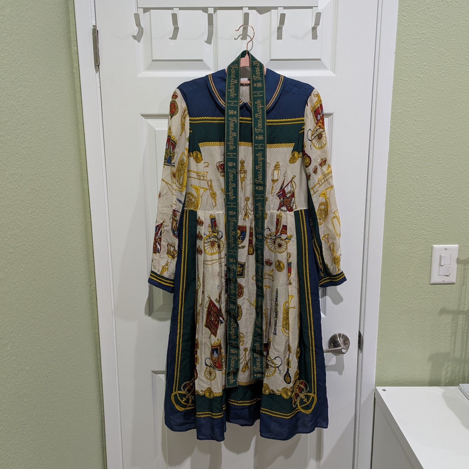 Jane Marple Royal Parade Dress Blue x Green Colorway