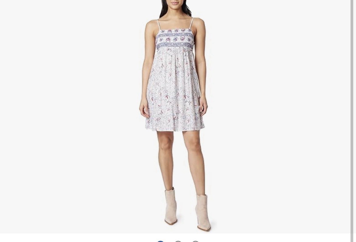 Wallflower Women’s Sz M Millie Babydoll Mini Swing Dress 1X Sugar Swizzle