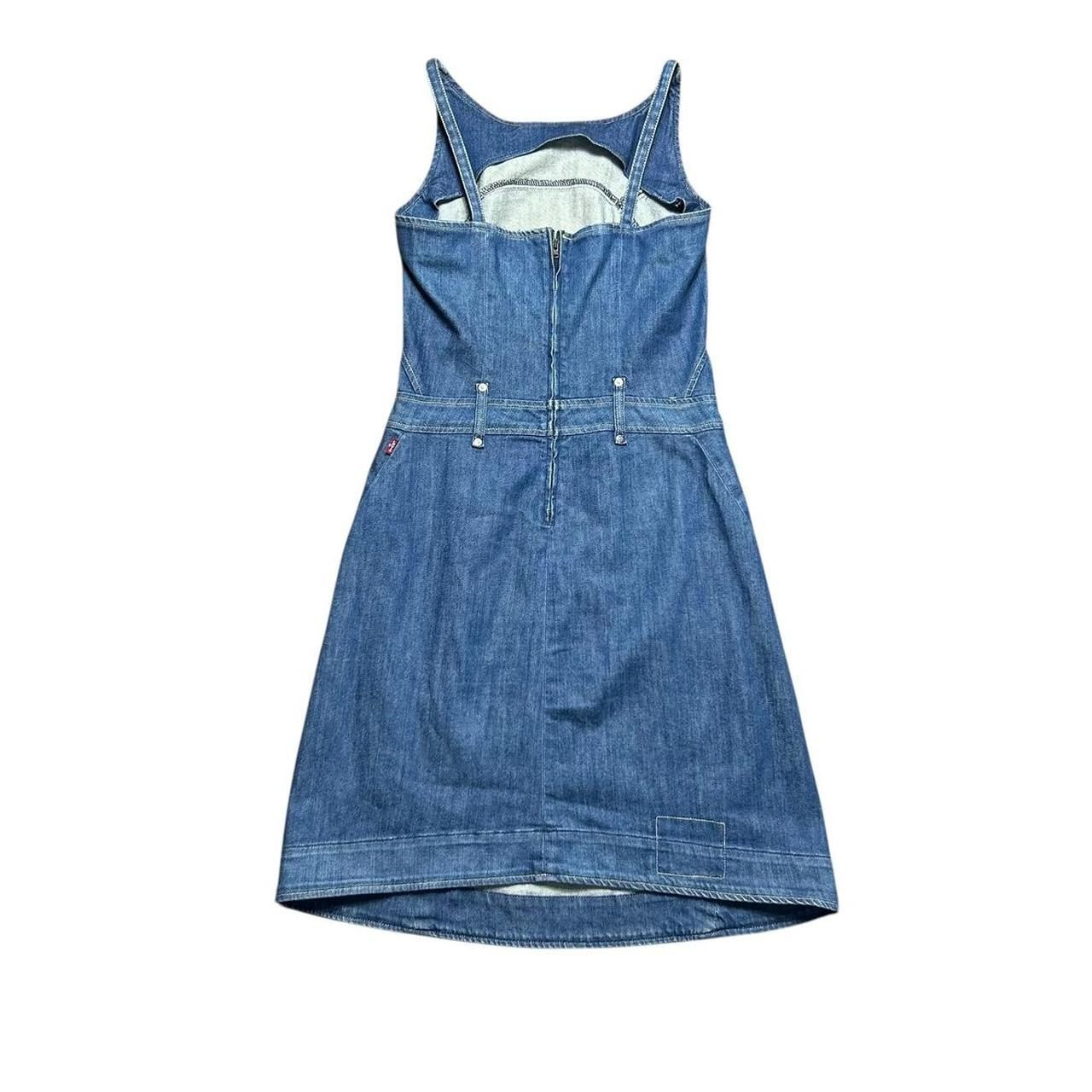 Levi’s Engineered Denim Dress Women’s Size S Blue Denim Rare Vintage 00s Y2K