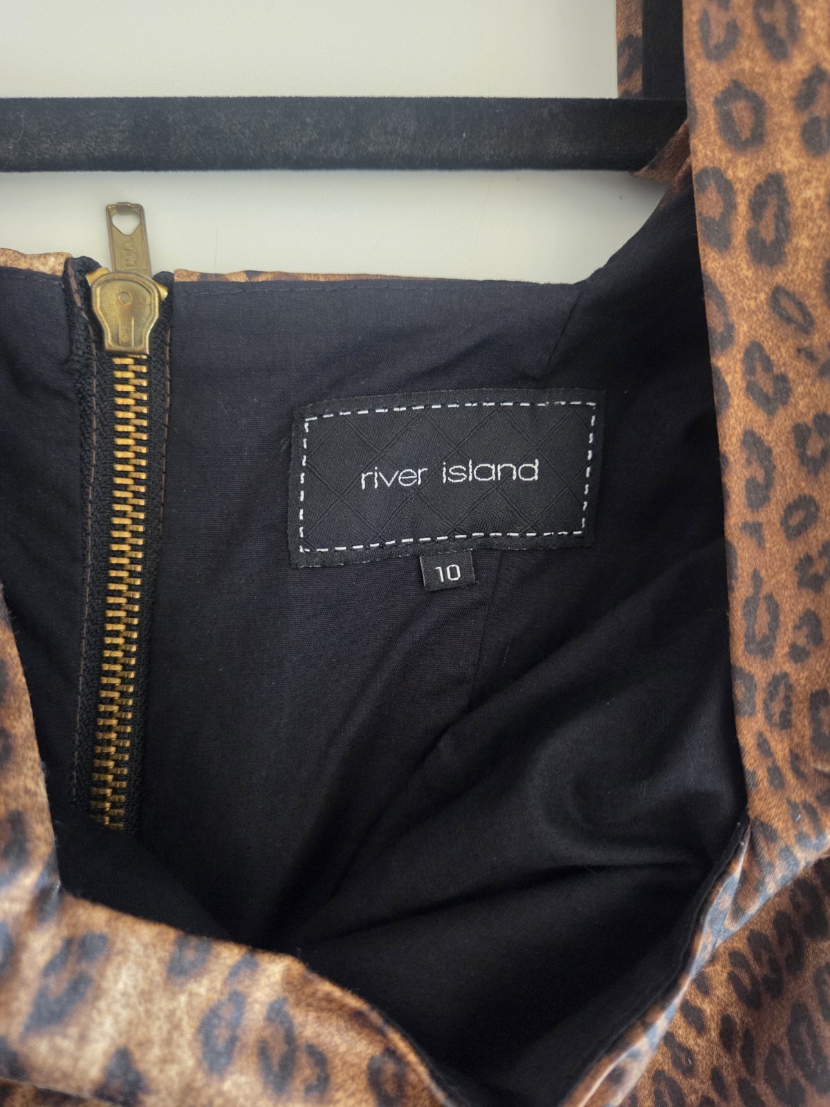 River Island Leopard Print Cocktail Dress