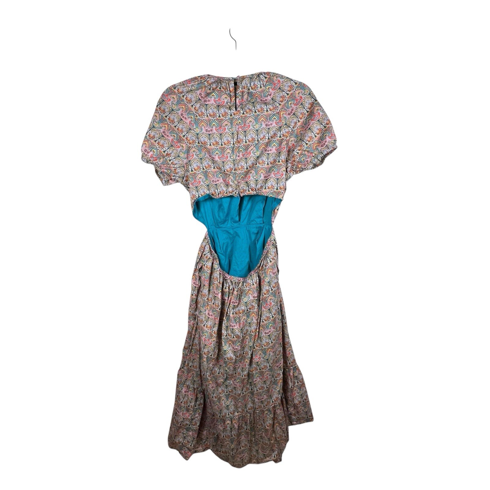J. Crew Side Cutout Organic Cotton Dress in Liberty Giorgia Duke Fabric Size 6