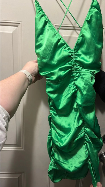 White Fox Boutique Women’s Just One Wish Green Dress NWT
