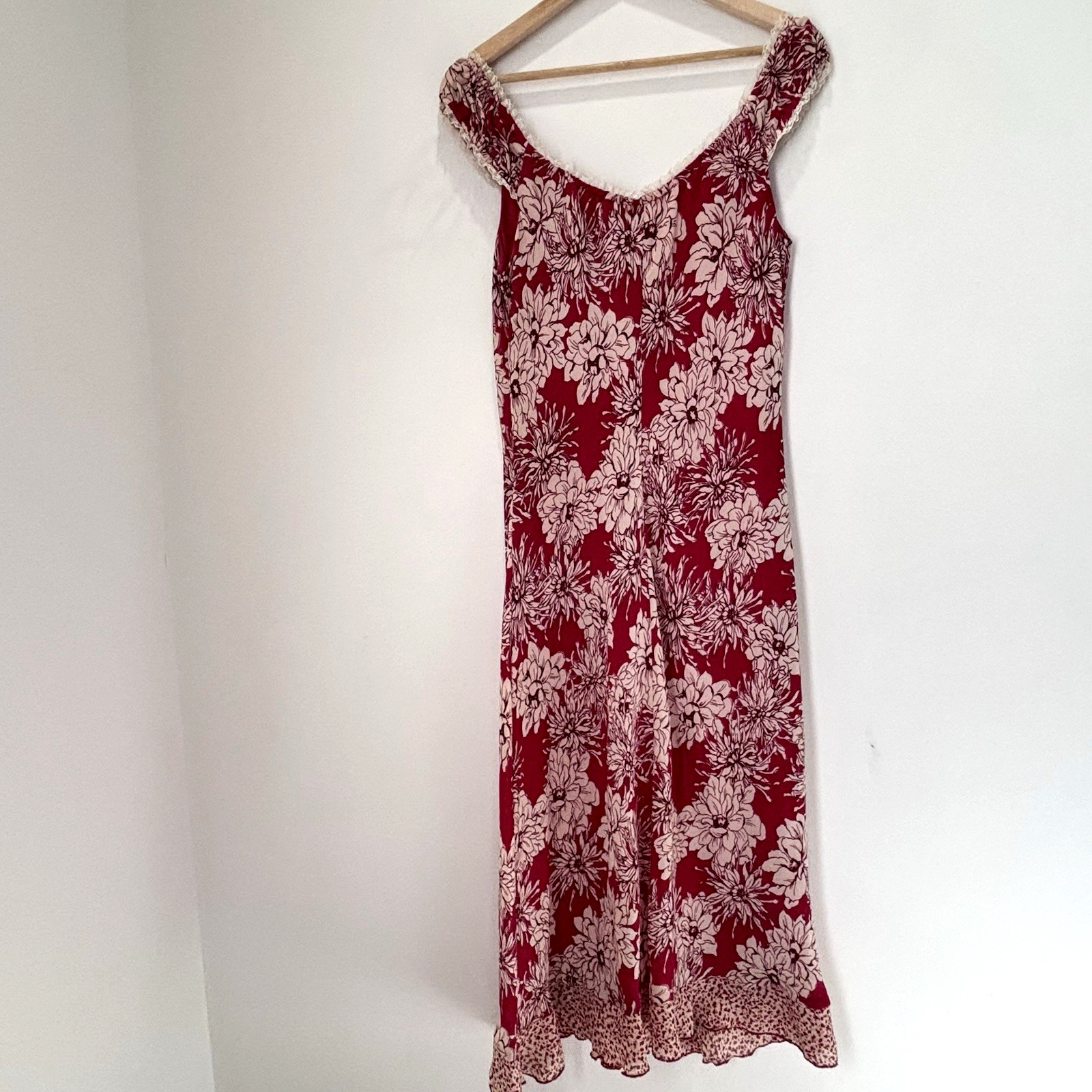 Vintage Jonathan Martin Whimsical Lace Trim Romantic Fairy Y2K Dress Size 6 *C3