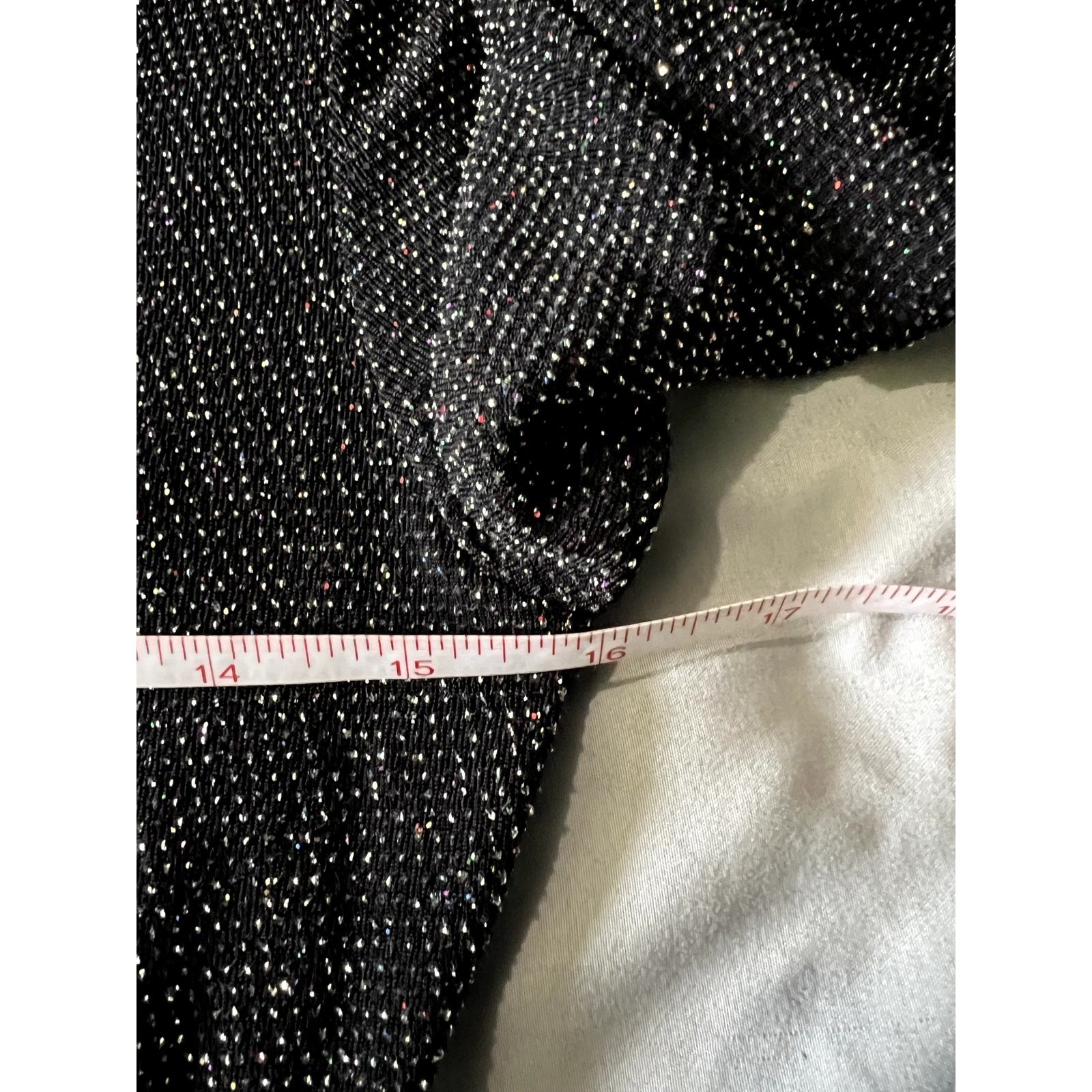 Free Press black sparkly bodycon long sleeve dress womens small evening cocktail