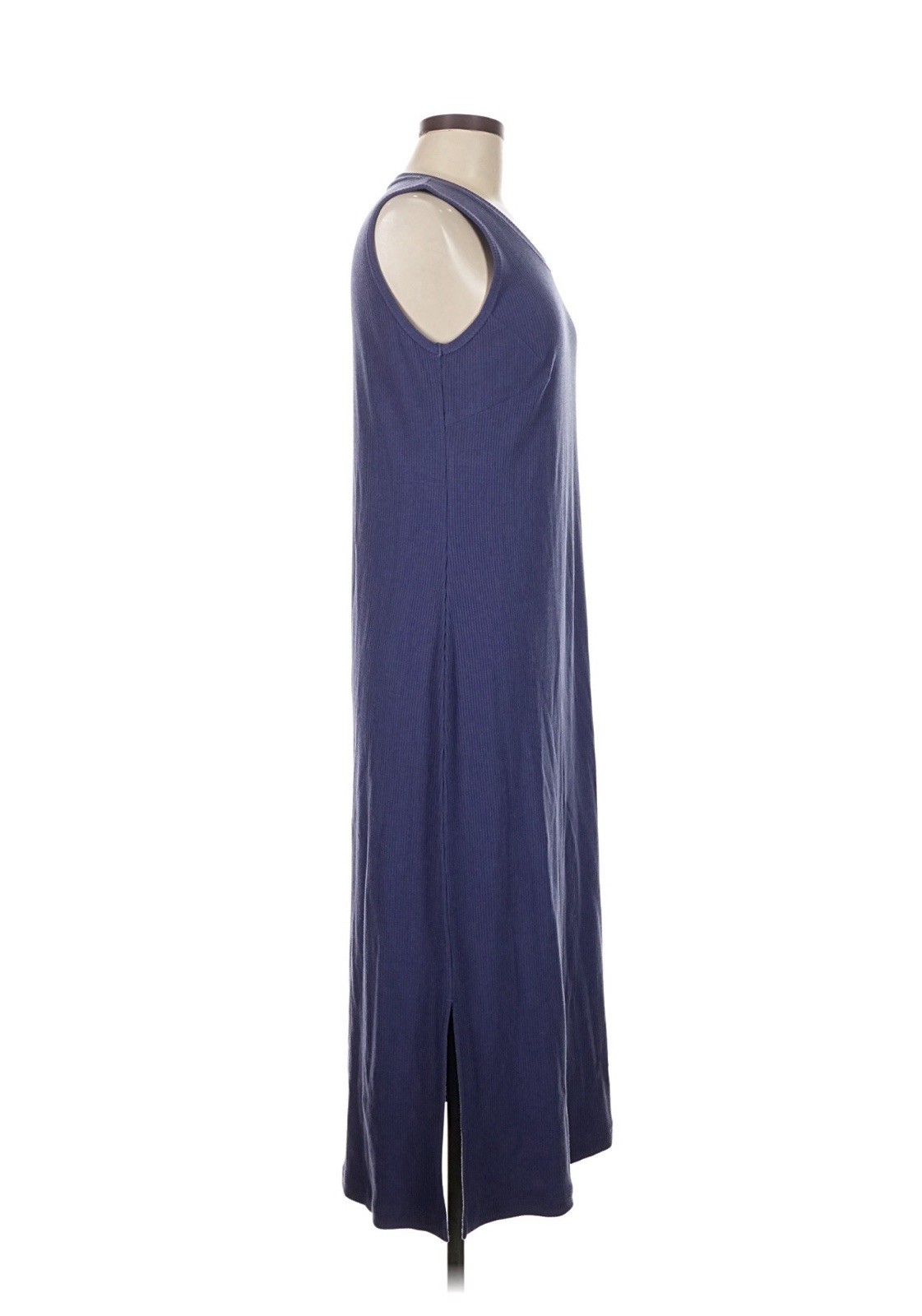 Woolx Iris Merino Wool Blend Ribbed Dress Midi Large